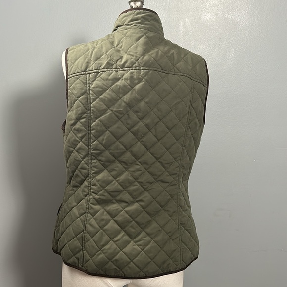 G.H. Bass & Co. Green Quilted Vest Snap Closure size M - Picture 7 of 12